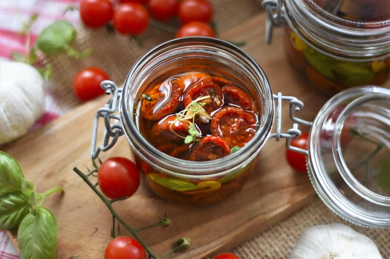 Tomatoes on cutting board